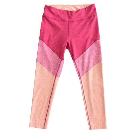 Outdoor Voices Pants - Out door voices colorblock pink high waisted leggings womens size XL